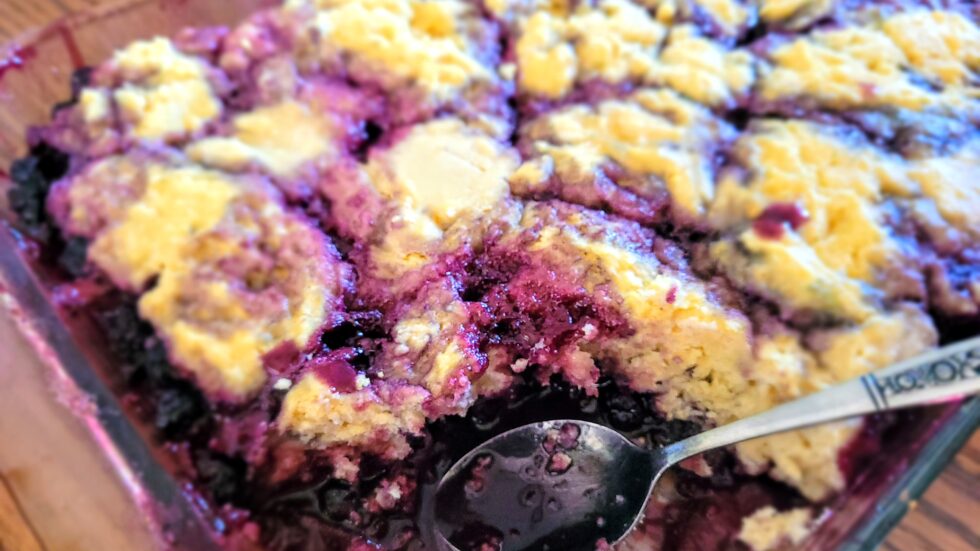 Easy Triple Berry Cobbler Recipe For Frozen Berries Medium Sized Family