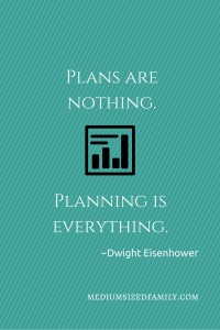 Plans are nothing. Planning is everything.