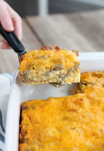 Sausage and Cheese Breakfast Casserole