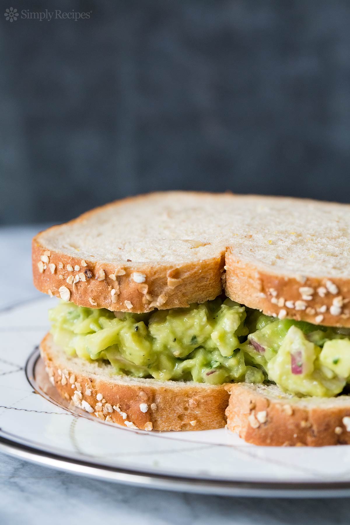 Avocado Chicken Salad. Find this and more delicious summer potluck recipes here.