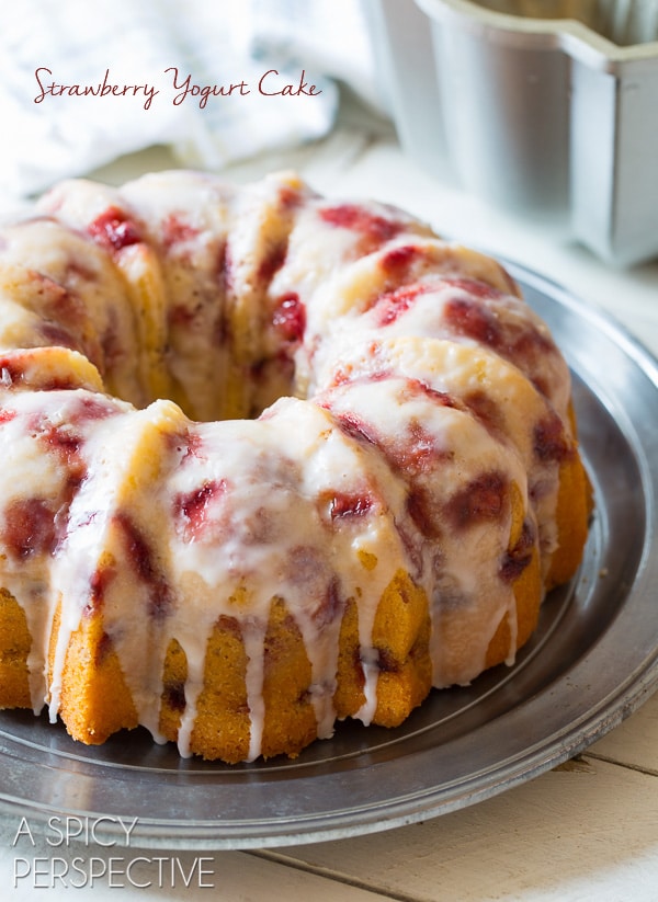 Strawberry Yogurt Cake Find this great recipe plus more ideas for your summer potluck here.