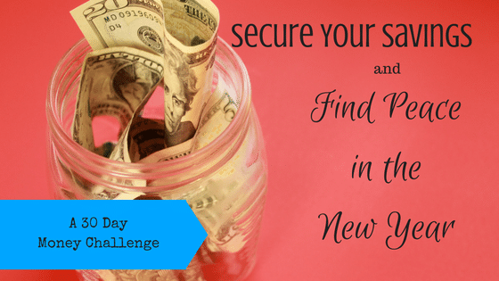 Secure Your Savings and Find Peace in the New Year: A 30 Day Money Challenge