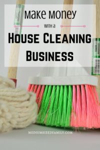 Make money with a house cleaning business. This post gives you house cleaning business ideas plus ways to determine pricing and finding clients. Great way to make money yourself!