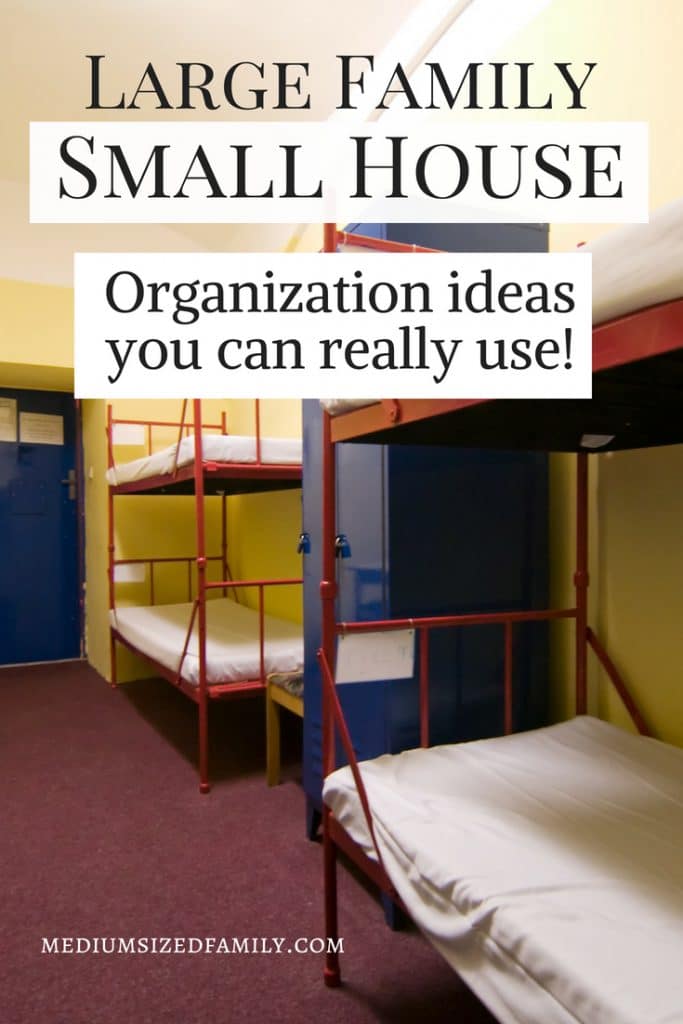 Large family, small house. You can solve this problem using these organization ideas for your living spaces!