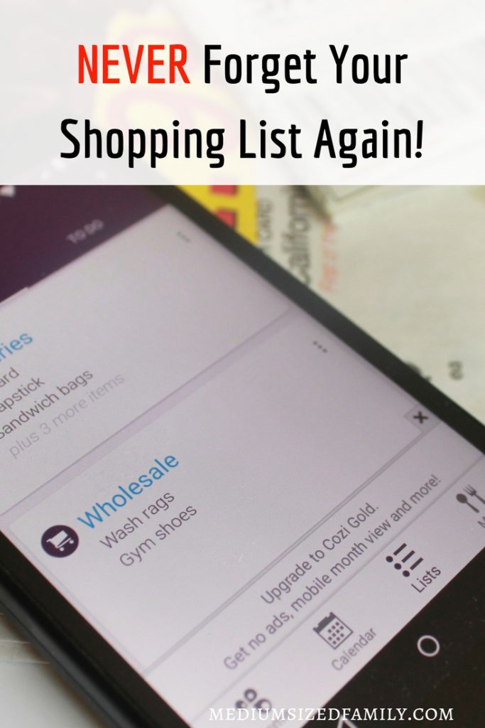 Never forget your shopping list again with this FREE family organizer! 