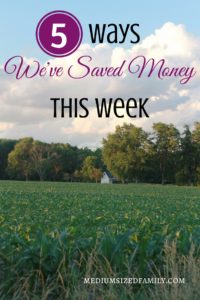 Ways to save money...especially when you can avoid spending any money at all!