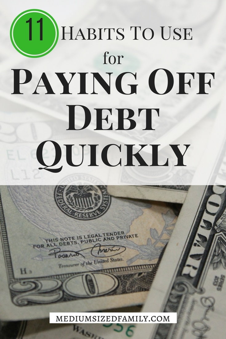 Paying off debt quickly requires some good habits. They aren't as tough as you think!