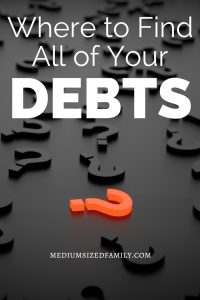 Finding all your debt is the first step in debt management. With this information, you can set goals to start your debt avalanche or snowball and take control of your money situation.