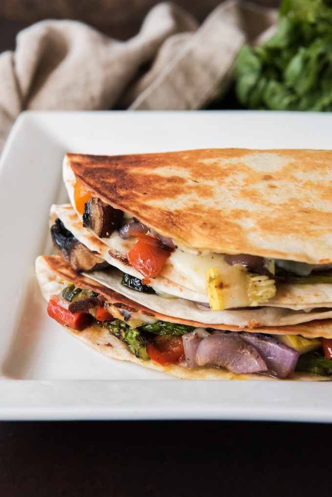 Grilled Summer Vegetable Quesadillas