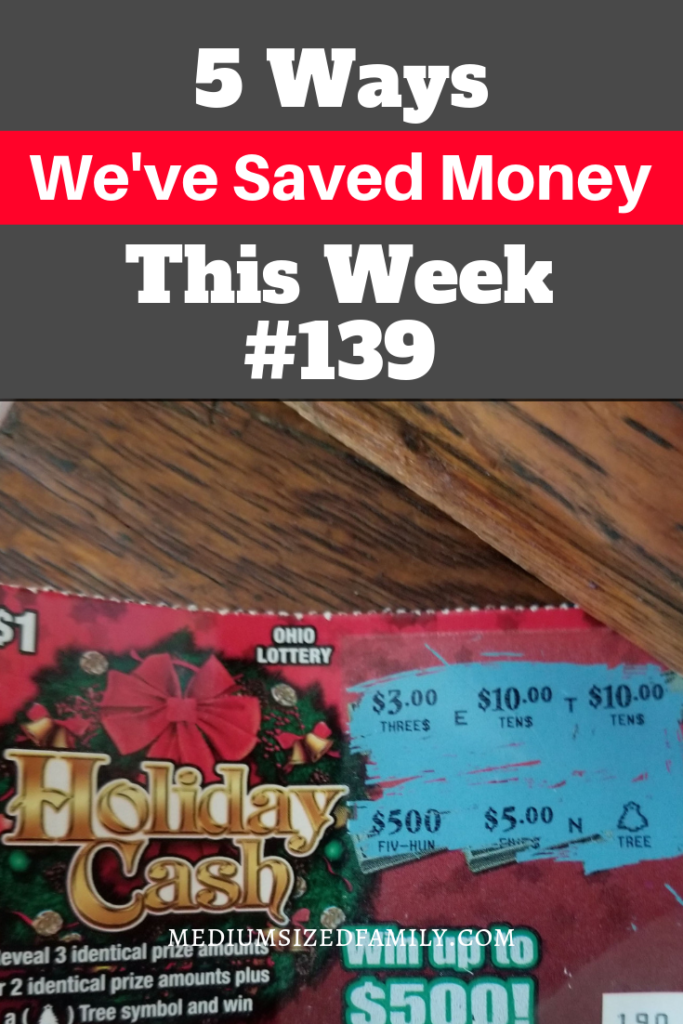 5 Ways We've Saved Money This Week 139