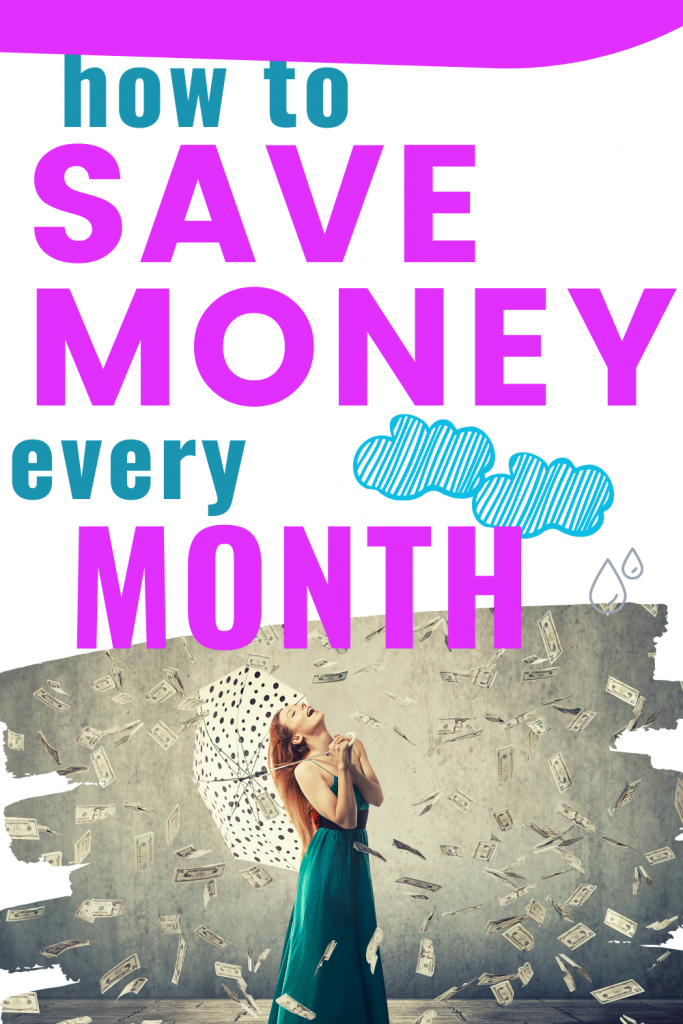 How to save money monthly. These money saving tips are easy ways to save money every month. Use these frugal tips to keep more of your paycheck earnings every month.
