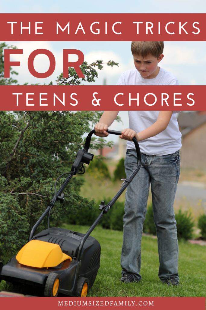 Looking for chores for teens? If your teenagers won't do chores or help around the house you may be looking for a punishment. But maybe what you really need are the right tricks to getting them to pitch in around the house. Try these ideas from a mom who knows.