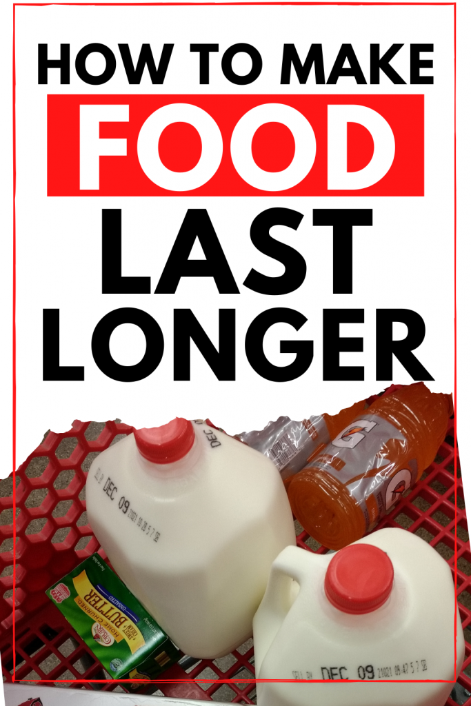 Learn ways and the how to make food last longer when you're running low on food and the stores are out of bread milk eggs and more.