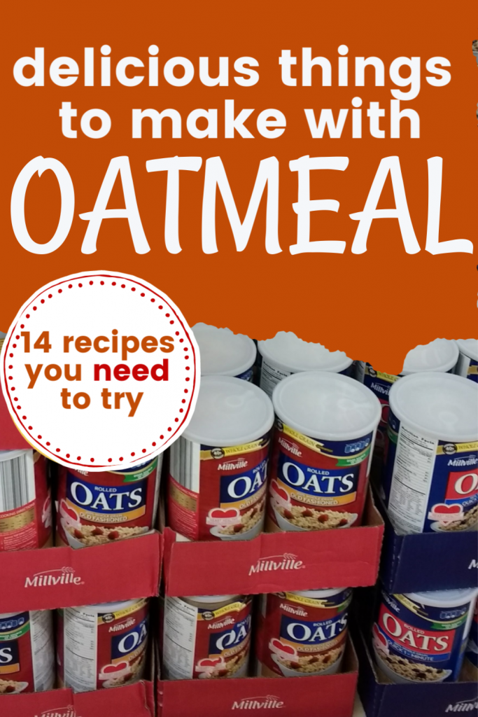 Things to make with oatmeal, oatmeal recipes to try, healthy delicious oatmeal recipes, things to do with oats, ways to use up oatmeal or quick oats or old fashioned oats