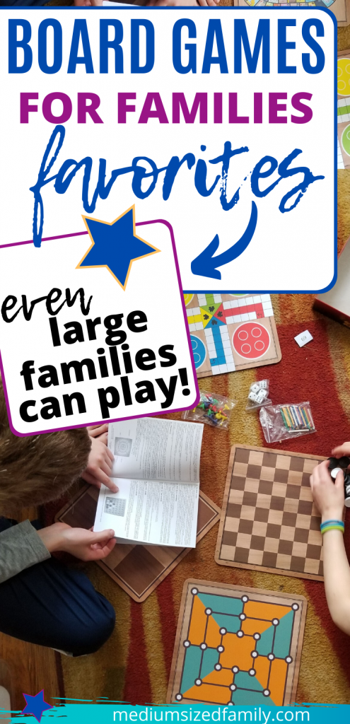 Family board games make family game night with kids more fun than ever. These are the best fun games you can play with children or teens with games that 5 or more players can play together. Your big family will love these board games and card games for quality time together.