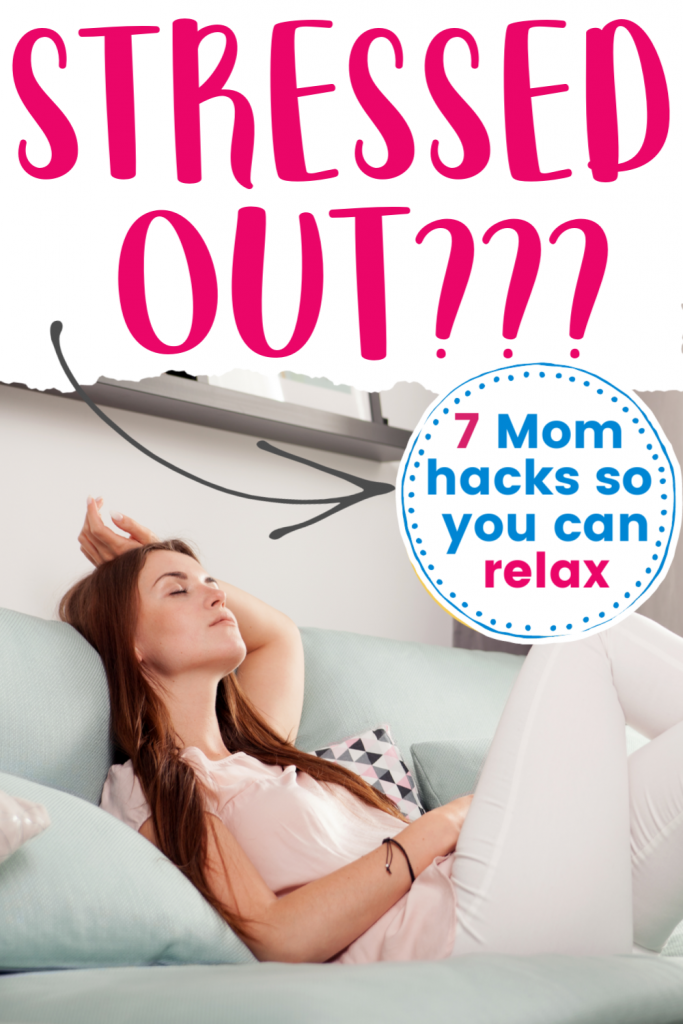 Mom hacks for relaxation. Things to do when you feel totally stressed out. During this quarantine, many of us are feeling stress. Here's how you can get more relaxation when your family is stuck at home. Ways to deal with stress for Moms.