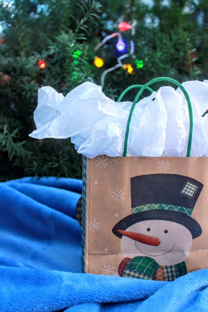 snowman gift bag