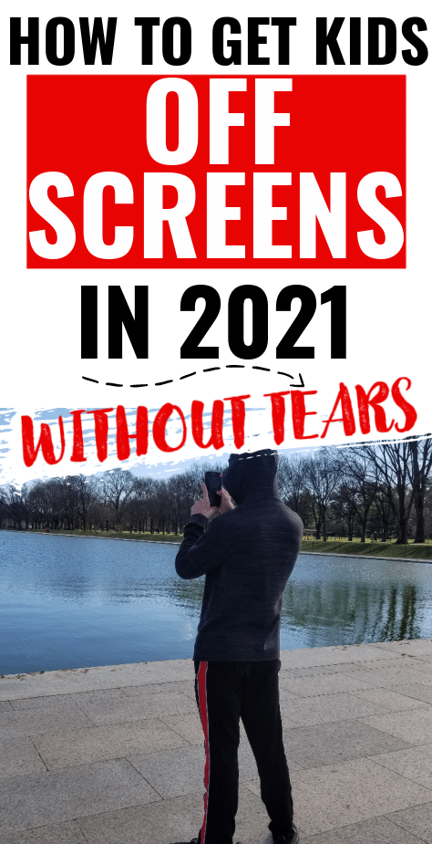 How to get kids off screens in 2021. Ways to get kids to stop staring at screens. Ways to lessen screen time for kids. How to get your kids to stop playing video games all the time.