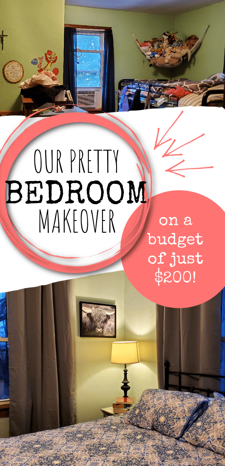 Our Bedroom Makeover On A Budget: Before and After - Medium Sized Family