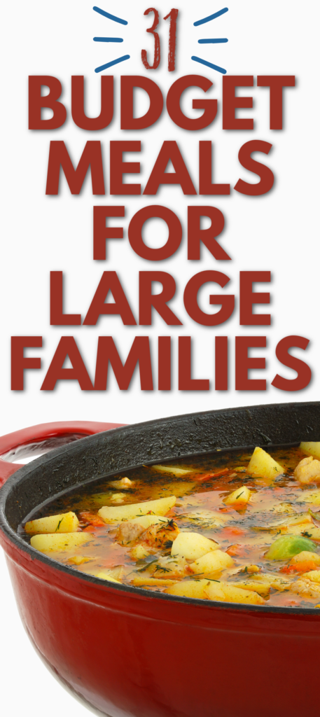 budget meals, budget meals for family, budget meals for large families, budget recipes for large families, cheap meals on a budget, budget friendly dinners, budget friendly meals for families, budget friendly meals for family, easy budget family meals, easy budget meals for large families, cheapest budget meals for large families, budget friendly meals families of six, budget meals for family of 6, budget meals for family of 8, budget meals for family of 5
